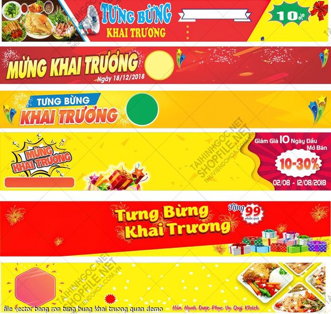 file vector bang ron tung bung khai truong quan 